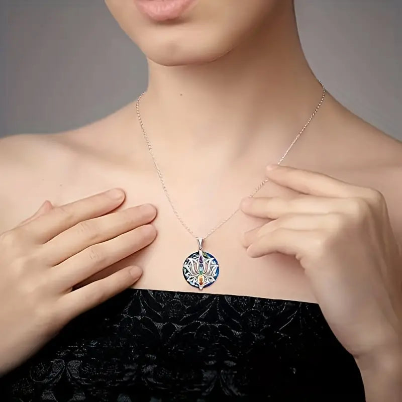 Elegante Collar De 7 Chakras- Cod: J006
