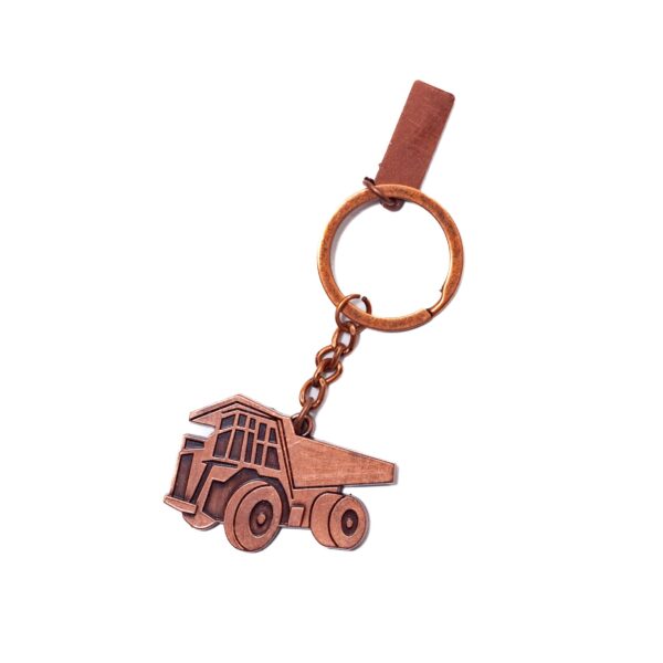 Llavero camion minero - encobrizada