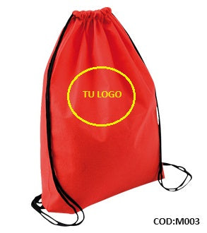 MORRAL TELA TNT - COLORES Y LOGOS PERSONALIZADOS