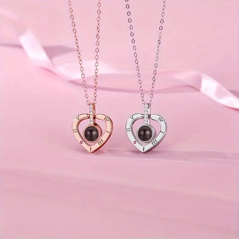 Collar De Proyección 100 Idiomas Te Amo Colgante- COD: J005